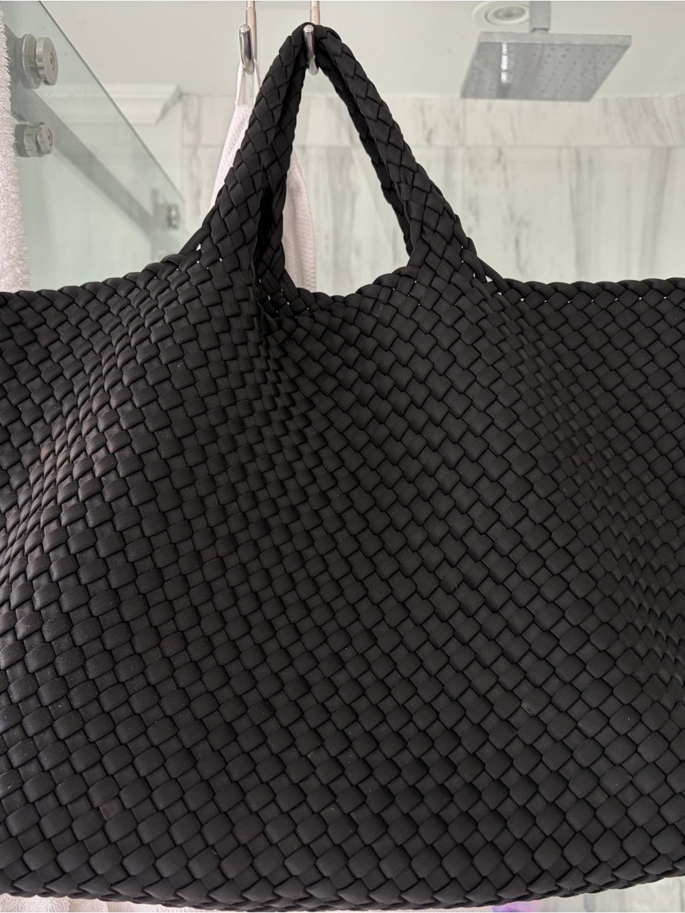 Naghedi Woven Tote Bag - Black, Large